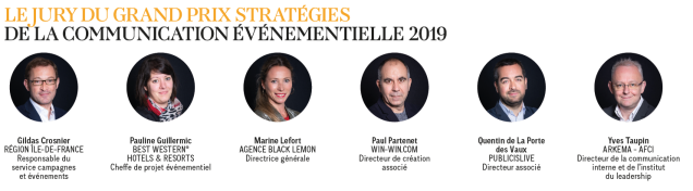 Jury du Grand Prix Stratégies de la Communication événementielle 2019