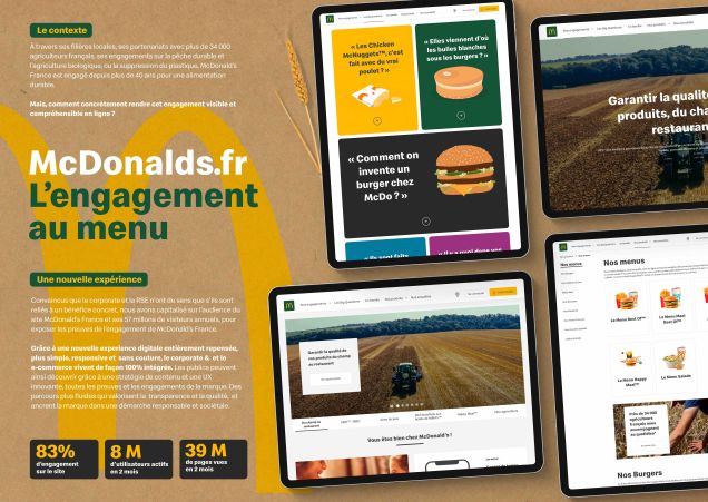 Razorsfish France pour Mcdonald’s France – « McDonalds.fr : le premier site destiné aux Corpsommateurs »