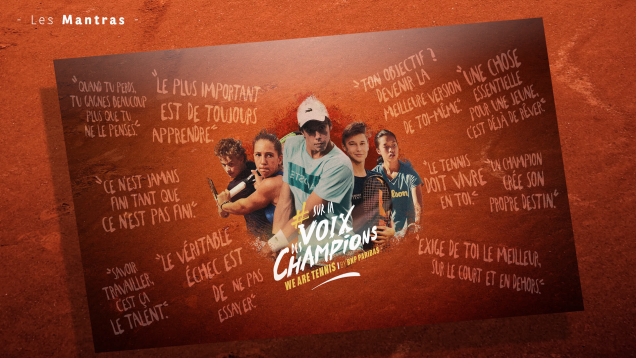 Hungry & Foolish pour BNP Paribas x Roland-Garros – « Sur la voix des champions »