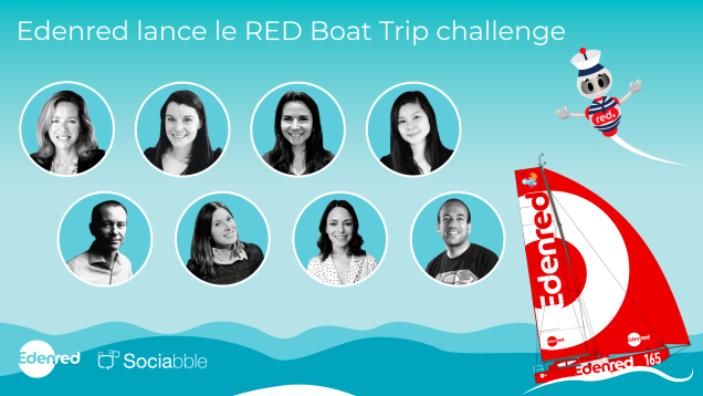 Sociabble en collaboration avec Edenred pour Edenred – « Red Boat Trip Challenge »