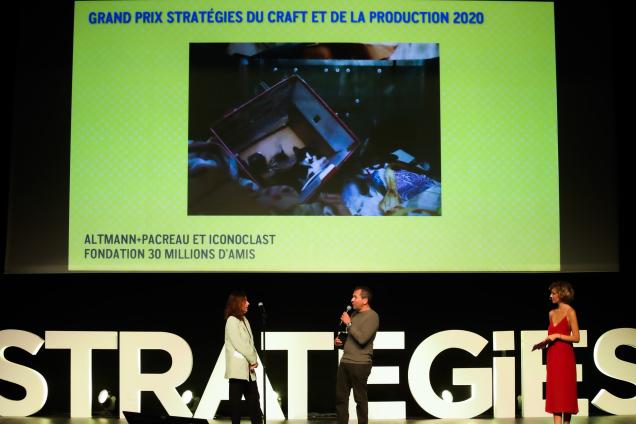 Grand Prix Stratégies du Craft et de la Production pour 30Millions d'amis et Altmann et Pacreau