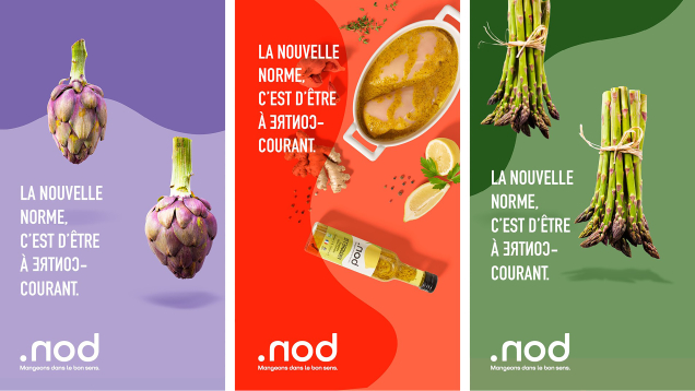 CBA Design pour Biofuture - ".nod, mangeons dans le bon sens"