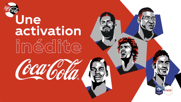 Atomic Digital Design pour Coca-Cola – « Collection de canettes exclusives Équipe de France – Activation Snapchat »
