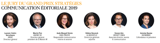 Jury du Grand Prix Stratégies de la Communication éditoriale 2019