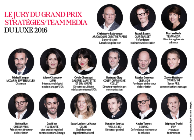 Jury Grand Prix Stratégies / Team Media du Luxe 2016