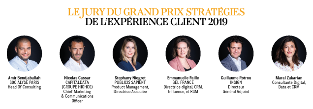 Jury du Grand Prix Stratégies de l'Expérience client 2019