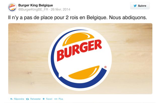 Buzzman pour Burger King Belgique