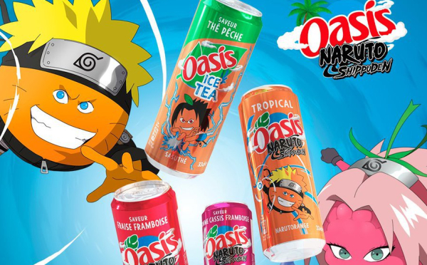 Oasis vient de s'associer avec le manga Naruto Shippuden.