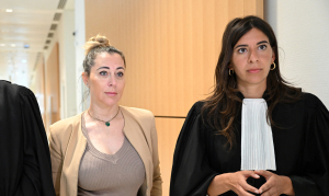Magali Berdah avec son avocate Rachel Flore Pardo 