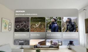Decathlon a lancé une application native sur l'Apple Vision Pro.