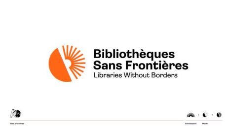 FutureBrand Paris pour Bibliothèque Sans Frontières – « Identité visuelle Bibliothèque Sans Frontières »