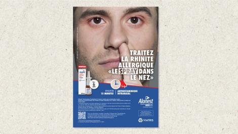 TBWA-Adelphi pour Viatris / Alonest – « La Rhinite allergique le spray dans le nez »