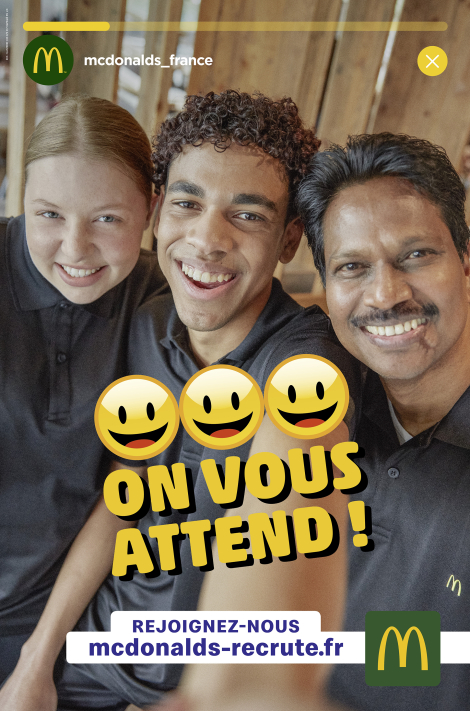 TBWA\Corporate pour McDonald’s France – « Chez McDo, j’apprends à chaque instant »