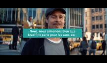 The Good Company pour Dans ma rue – « Brad Pitt parle pour les personnes sans abri » 