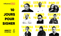 Influence4You pour Amnesty International – « Amnesty International - 10 jours pour signer »